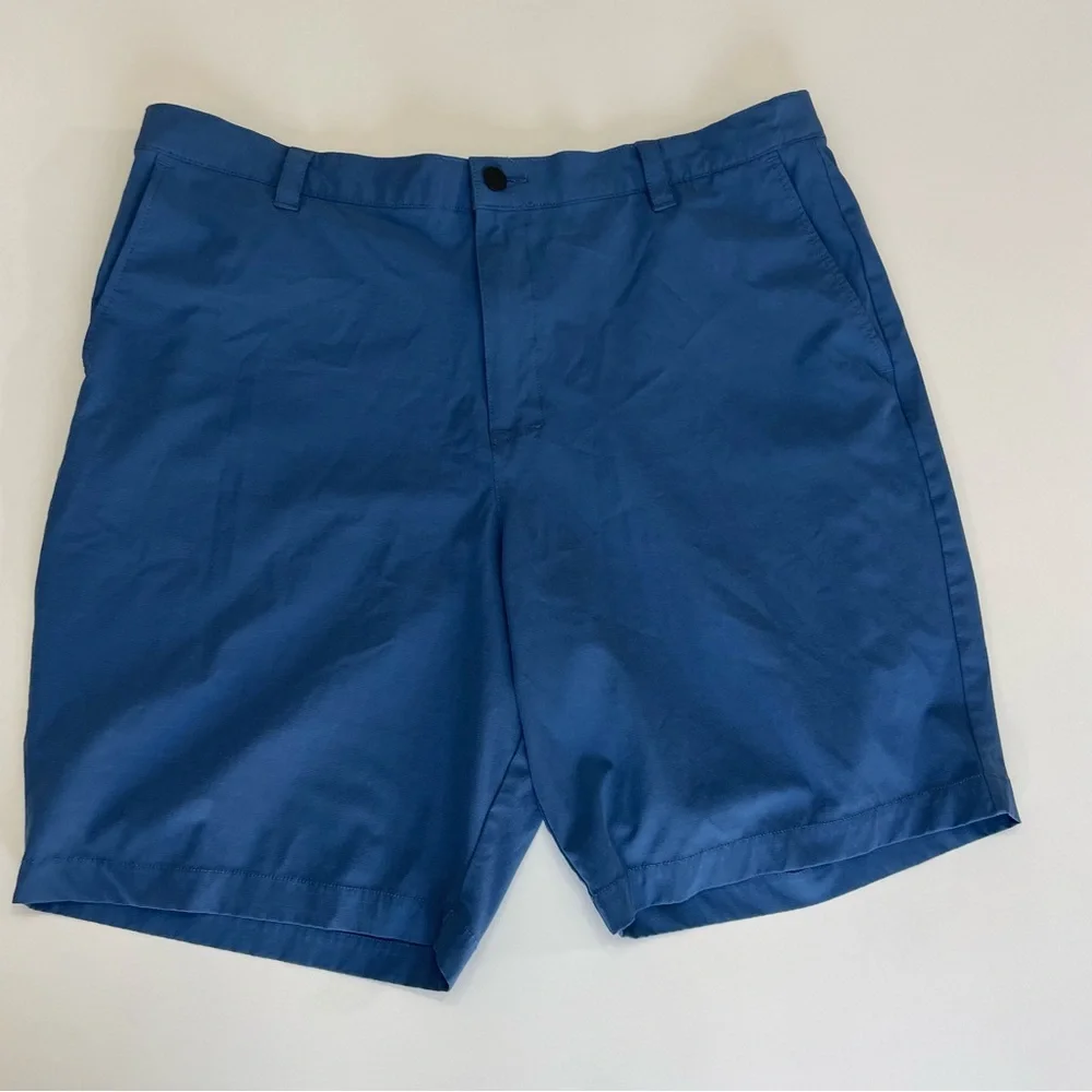 Banana Republic Flat-Front Golf Shorts Deep Blue Mens 40 Athletic Gorpcore